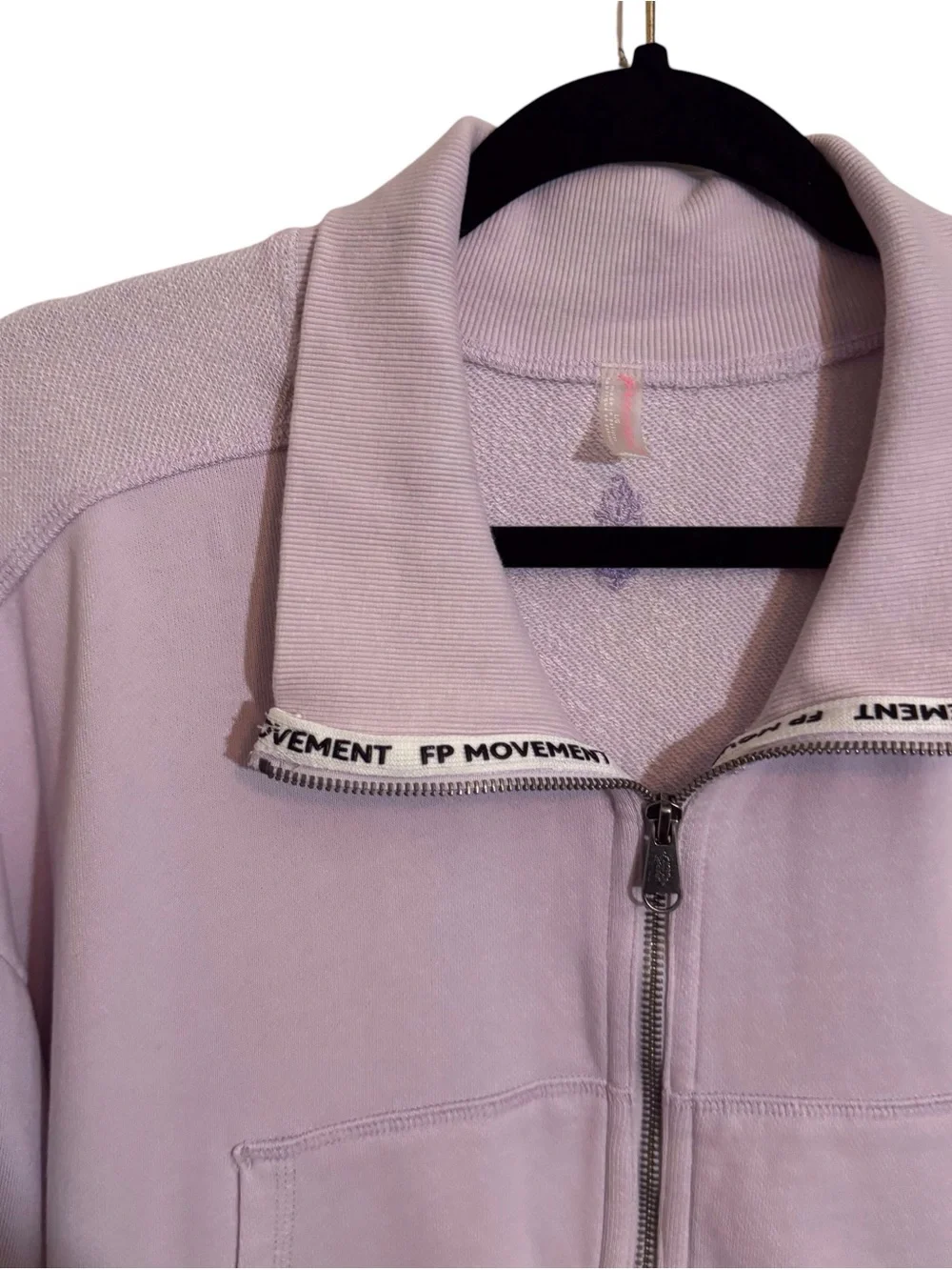 FP Movement Size Large Purple High Jump Zip Up Jacket Athleisure Gym Yoga
